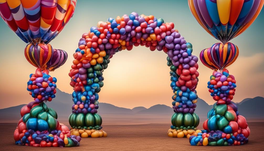 intricate balloon arch design