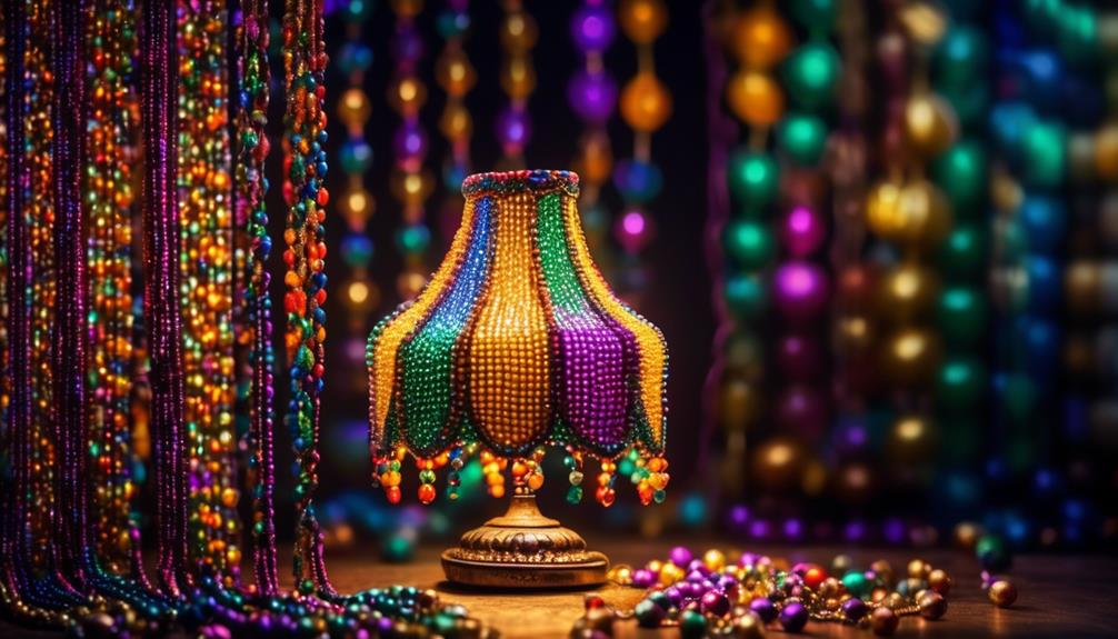intricate beaded lampshades