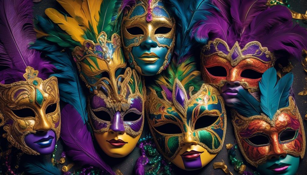 intricate mardi gras mask designs