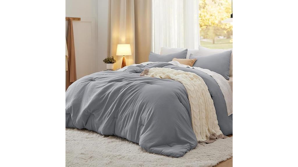 king size grey comforter