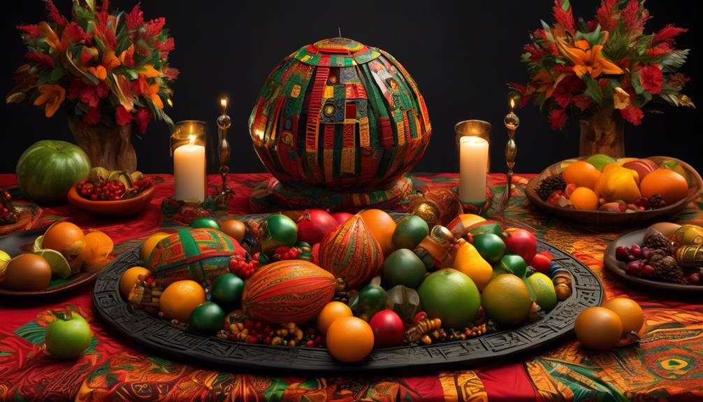 kwanzaa inspired festive table decorations