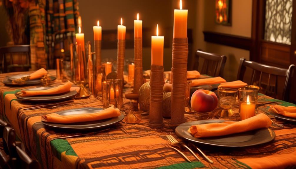kwanzaa inspired table decorations