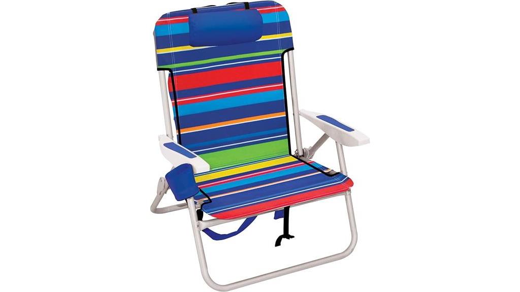large folding chair with surf inspired design