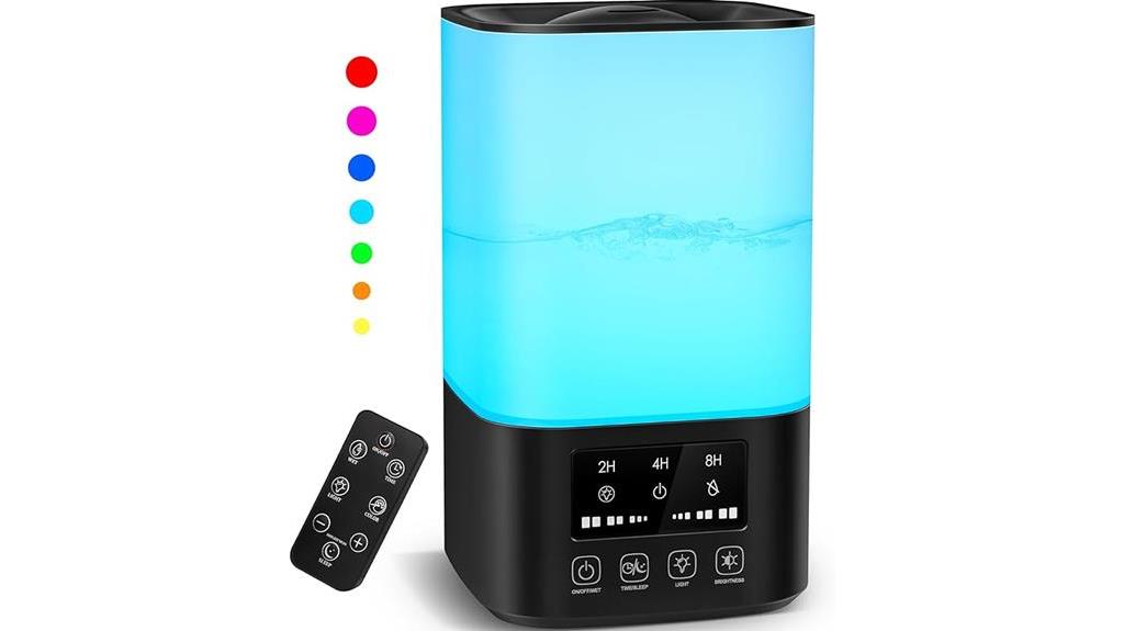 large room humidifier with remote