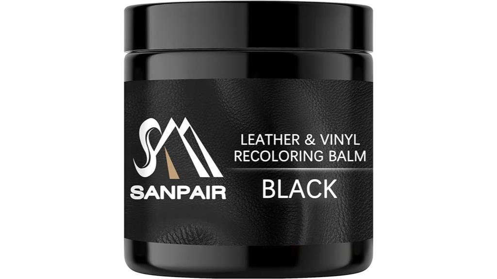 leather recoloring balm for sanpair black leather