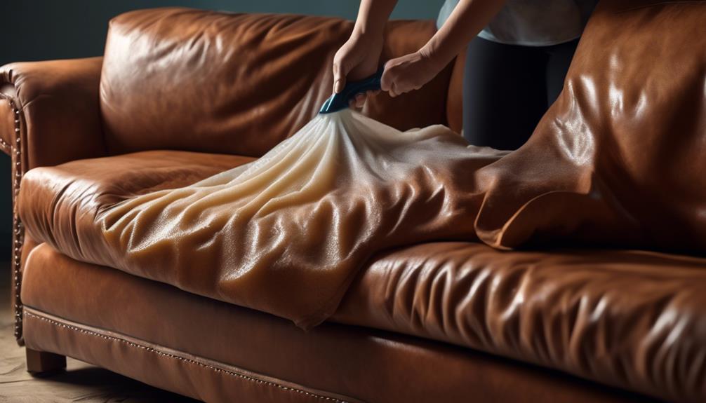 leather sofa cover care