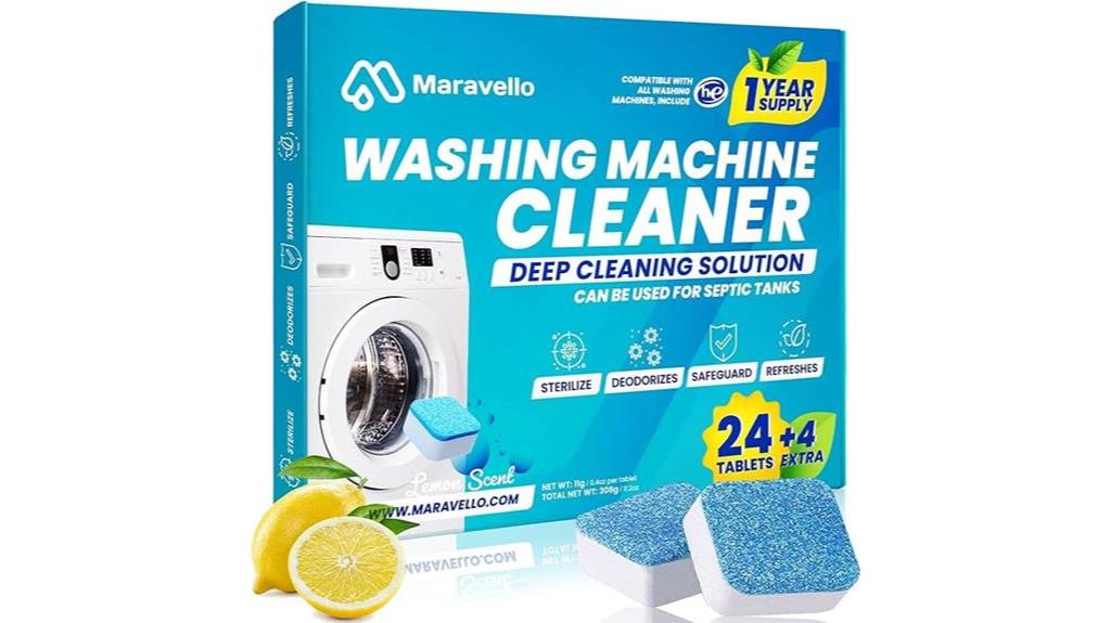 lemon scented washing machine cleaner