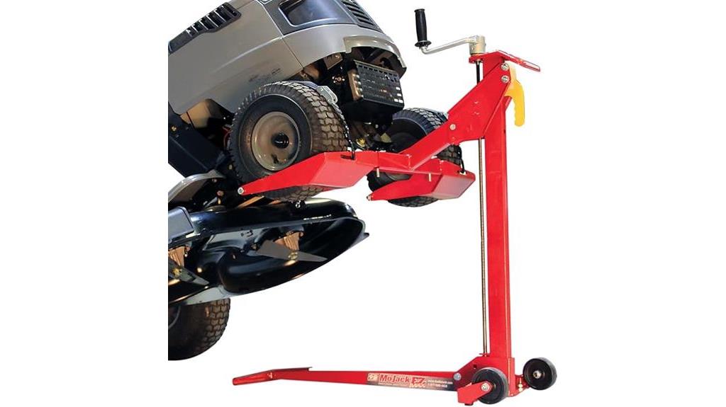 lifting capacity for lawn mower