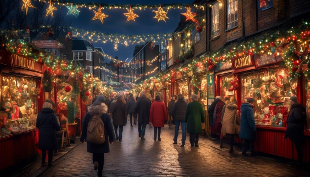 lively holiday spirit at camden market