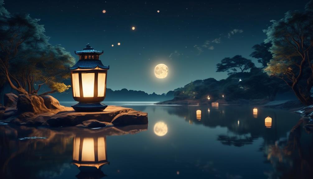 luminous lanterns guiding souls