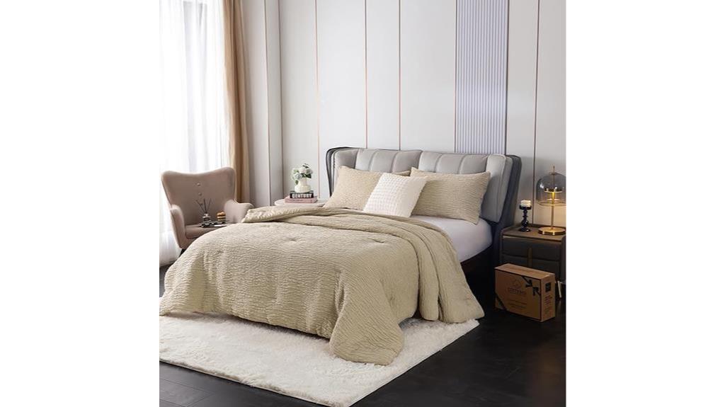 luxurious champagne gold comforter