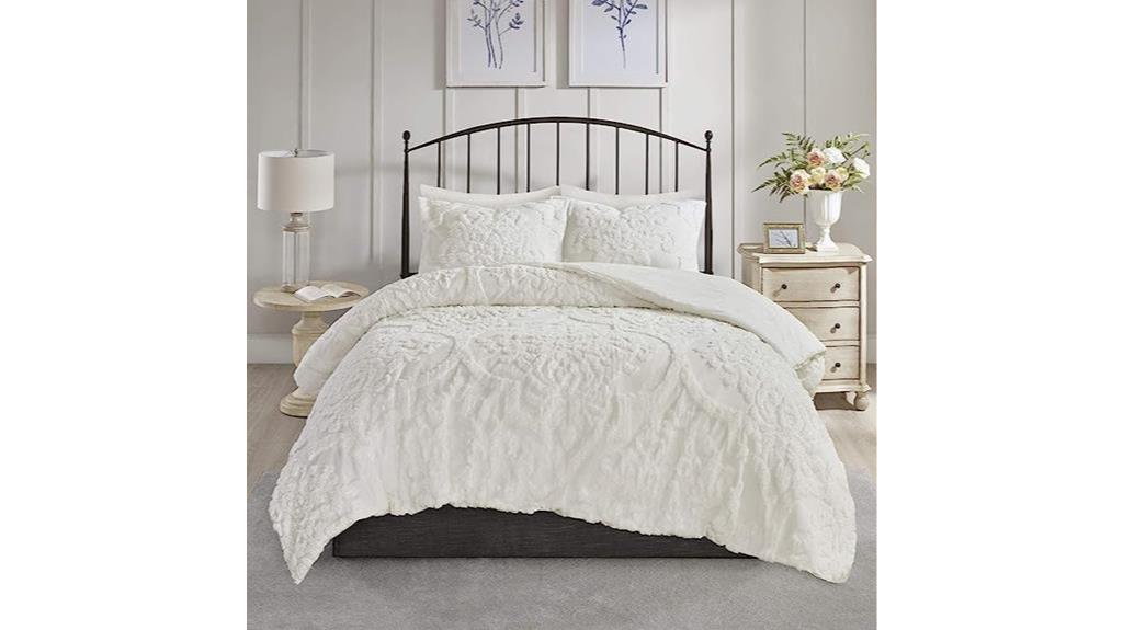 luxurious chenille cotton comforter
