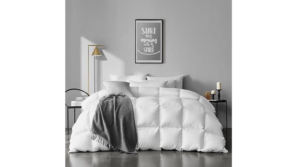 luxurious ivory white comforter
