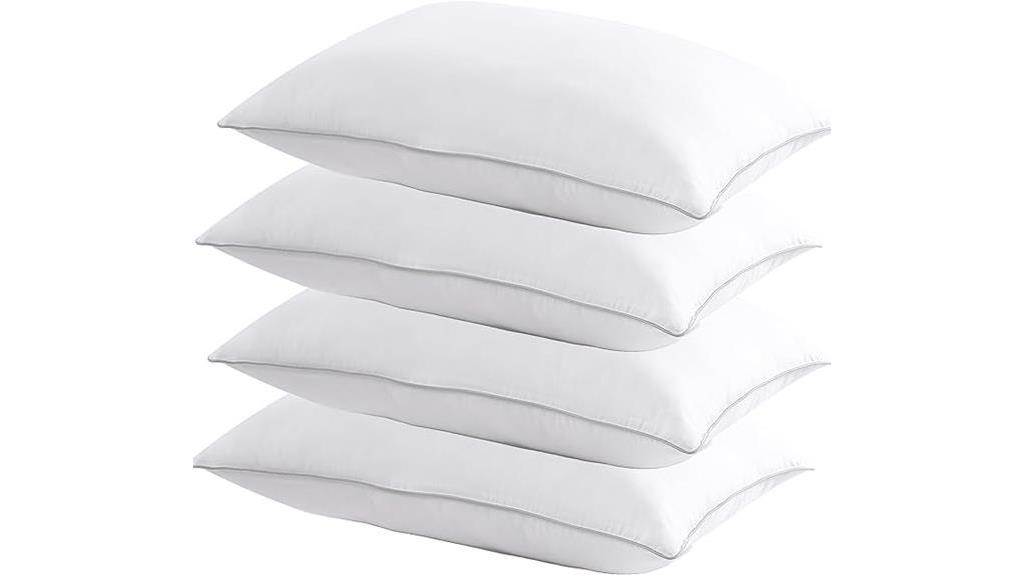 luxurious set of pillows