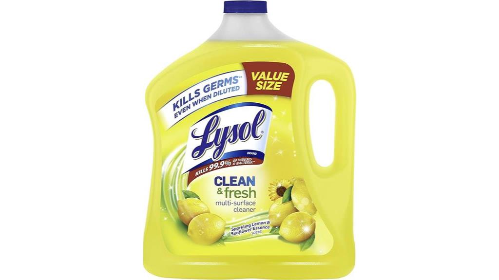 lysol lemon scented multi surface cleaner