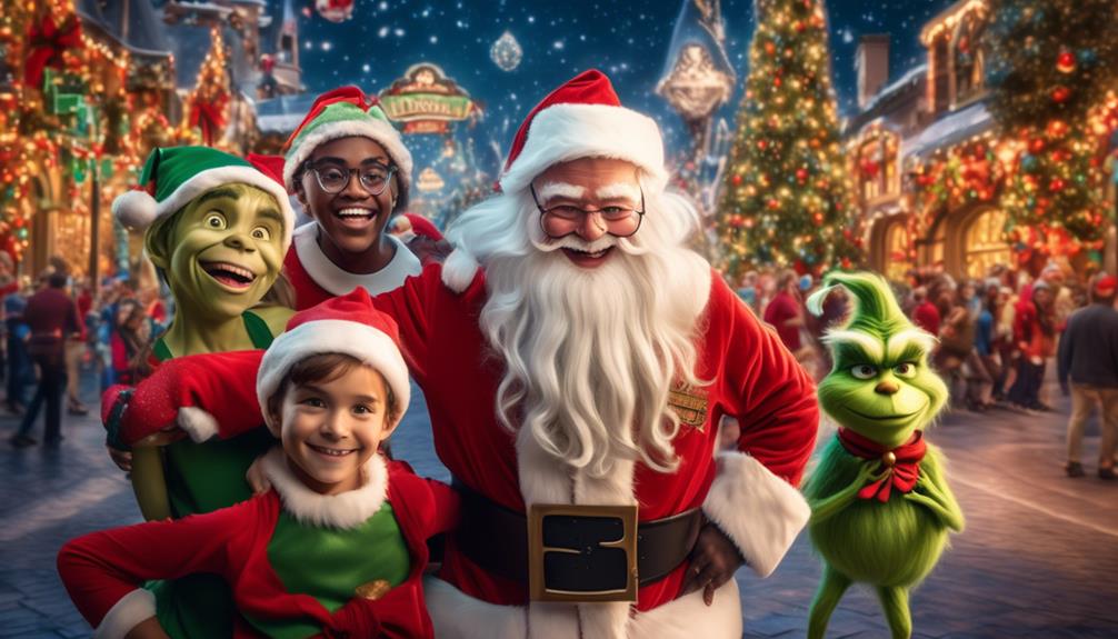 magical holiday characters at universal orlando