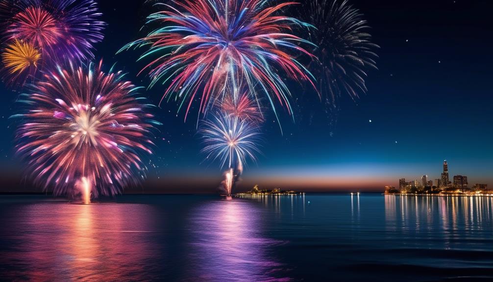 magnificent fireworks display in michigan