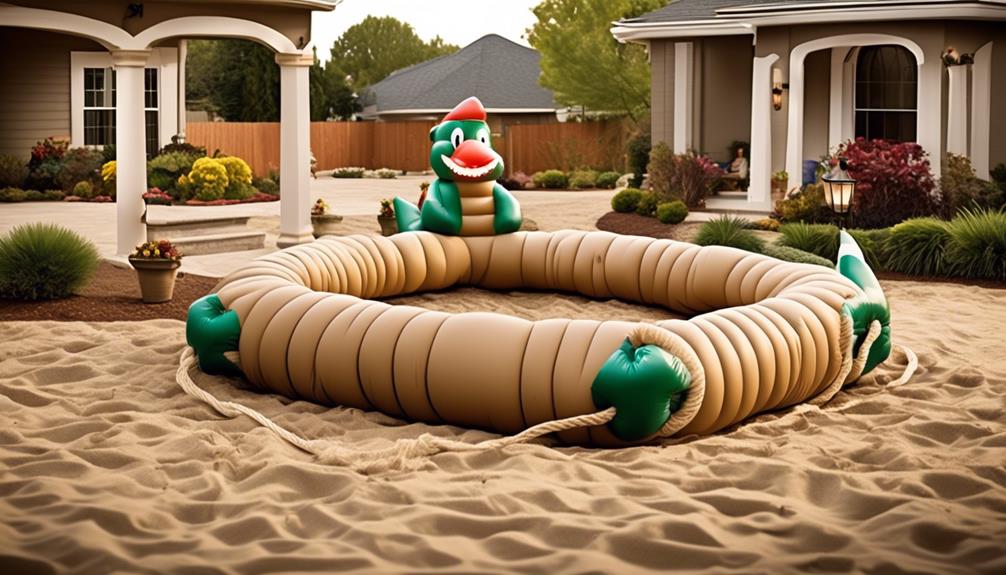 maintaining stability of yard inflatables