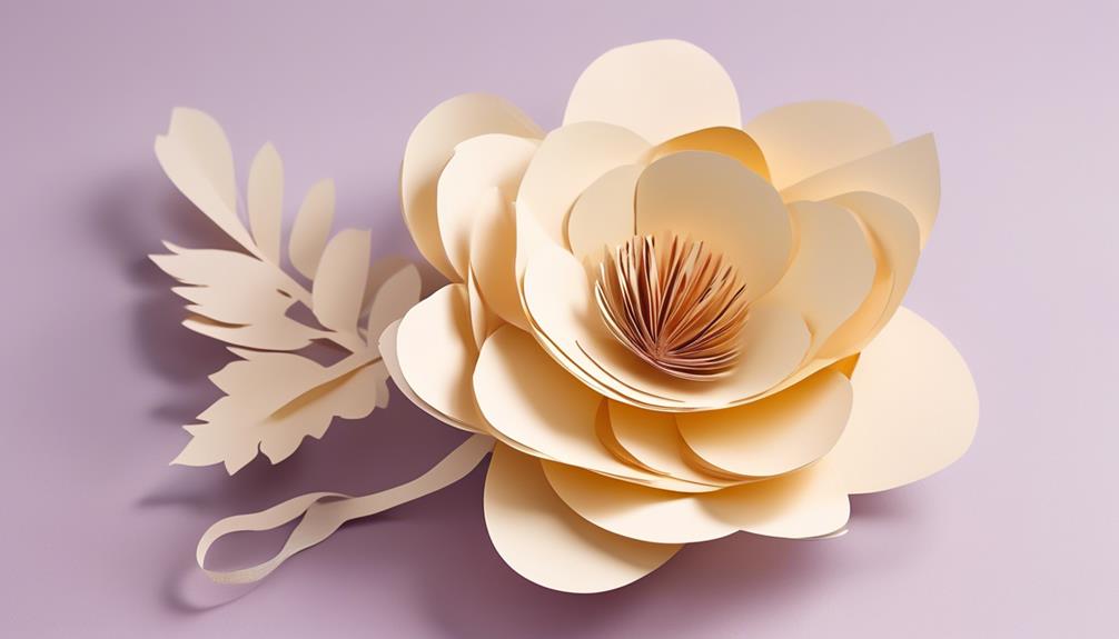 making a paper flower