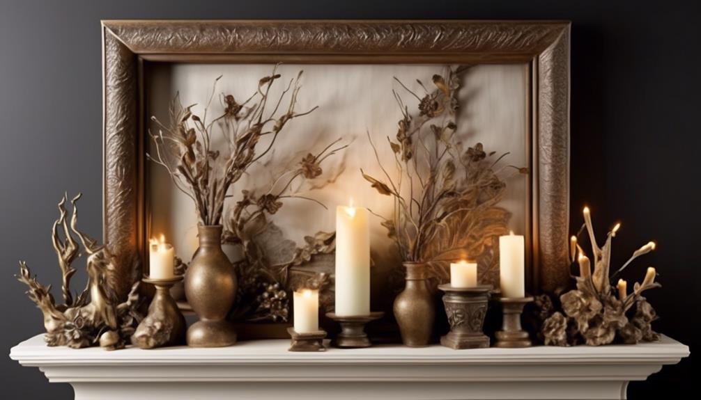 mantel decorating without garland