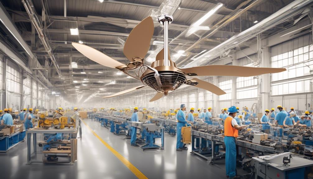 manufacturing process of ceiling fans