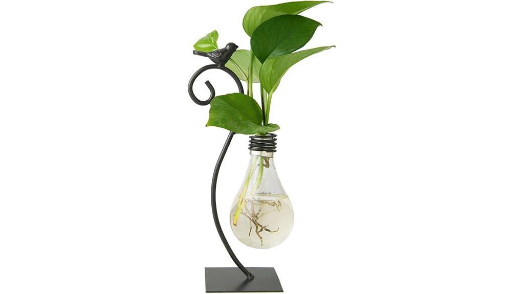 marbrasse hydroponic bulb vase