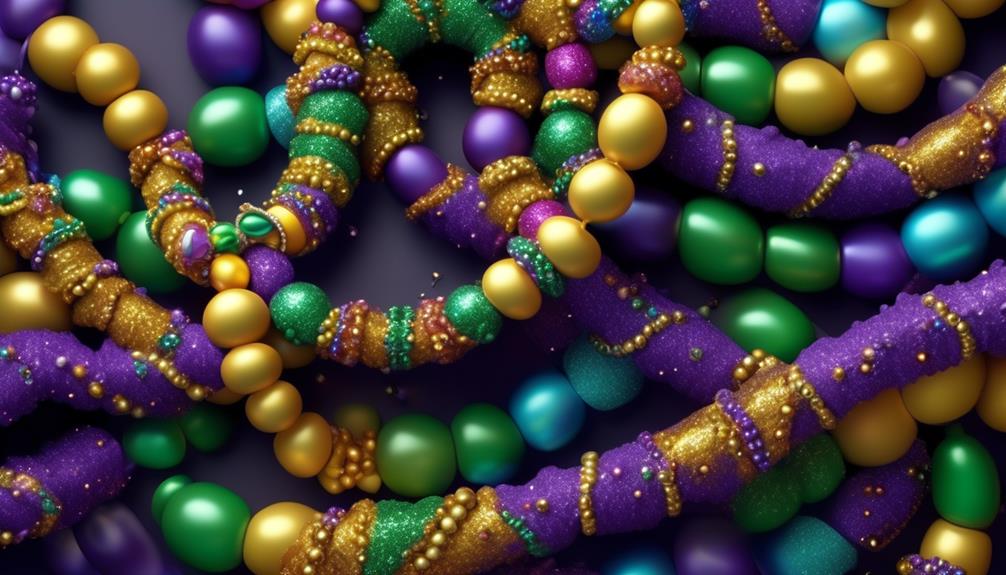 mardi gras beads decoration