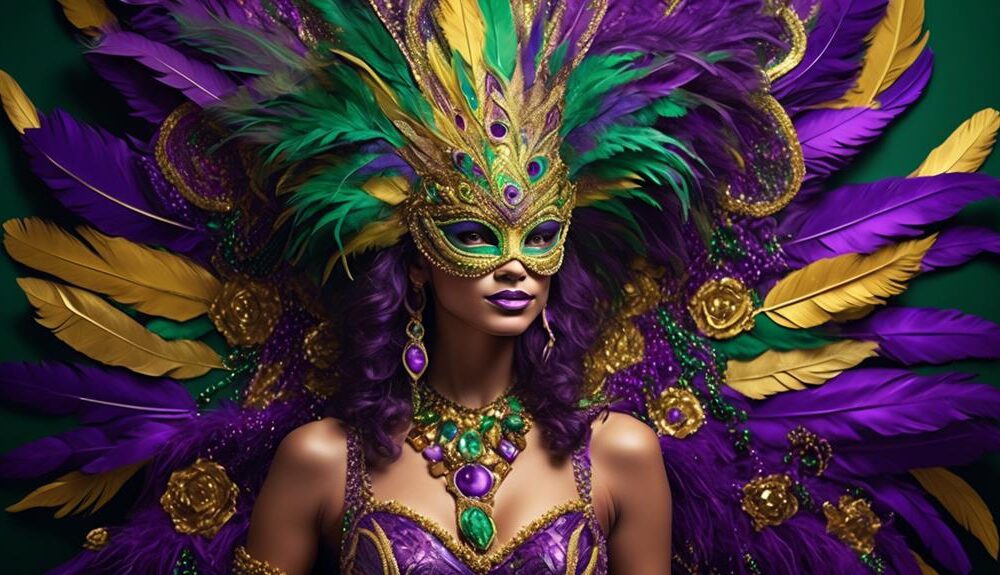 mardi gras colors and attire