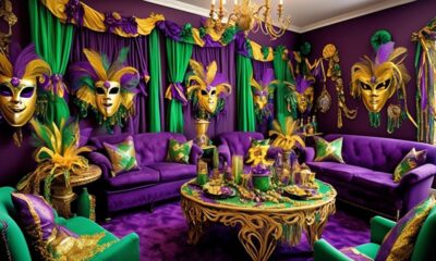 mardi gras house decoration