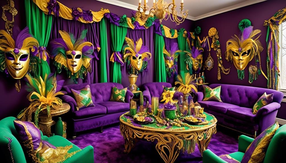 mardi gras house decoration