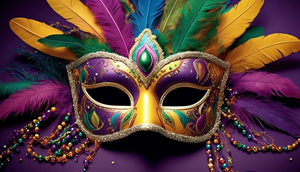 mardi gras mask decoration