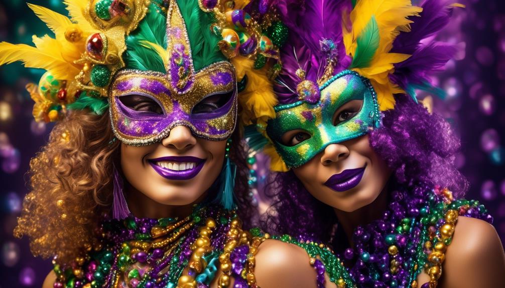 mardi gras sparkling accessories