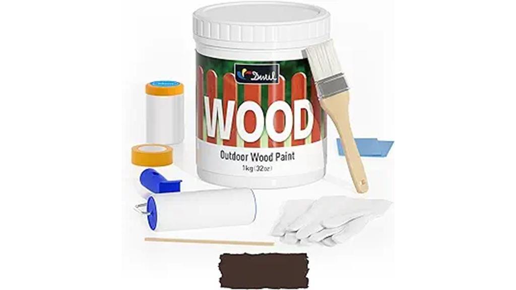 matte chocolate wood paint
