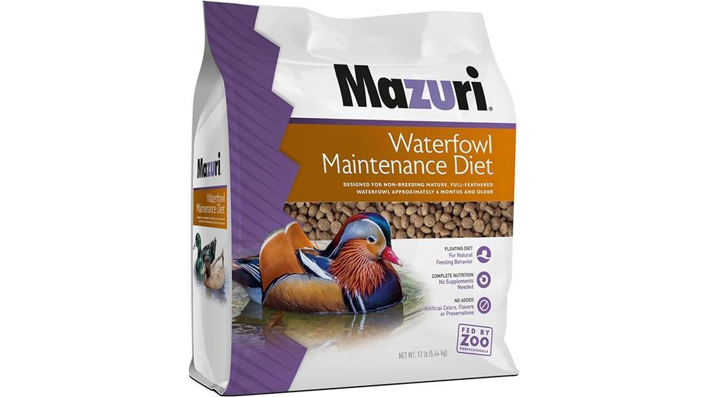 mazuri waterfowl maintenance diet