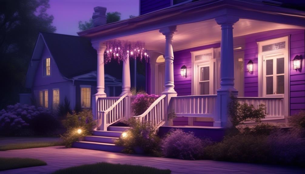 meaning of purple porch