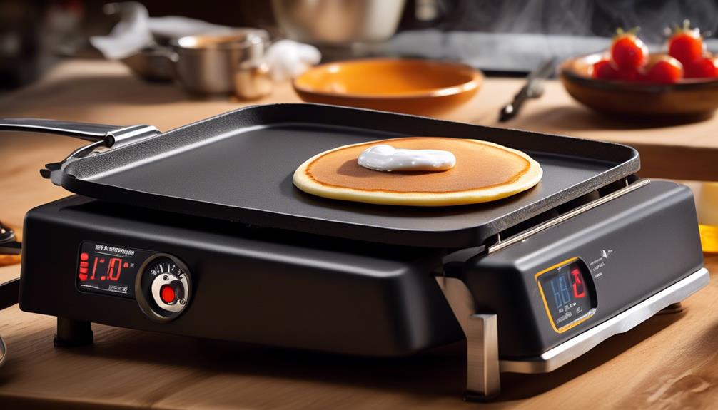 measuring griddle heat accuracy