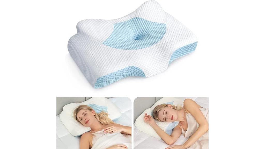 memory foam neck pain relief pillow