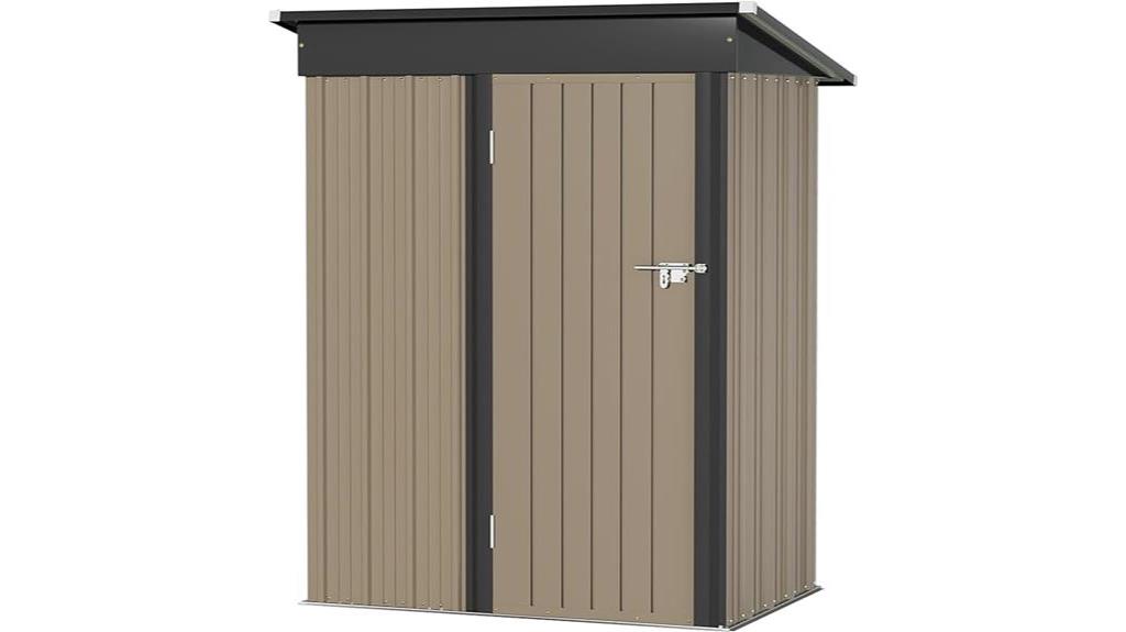 metal outdoor storage shed