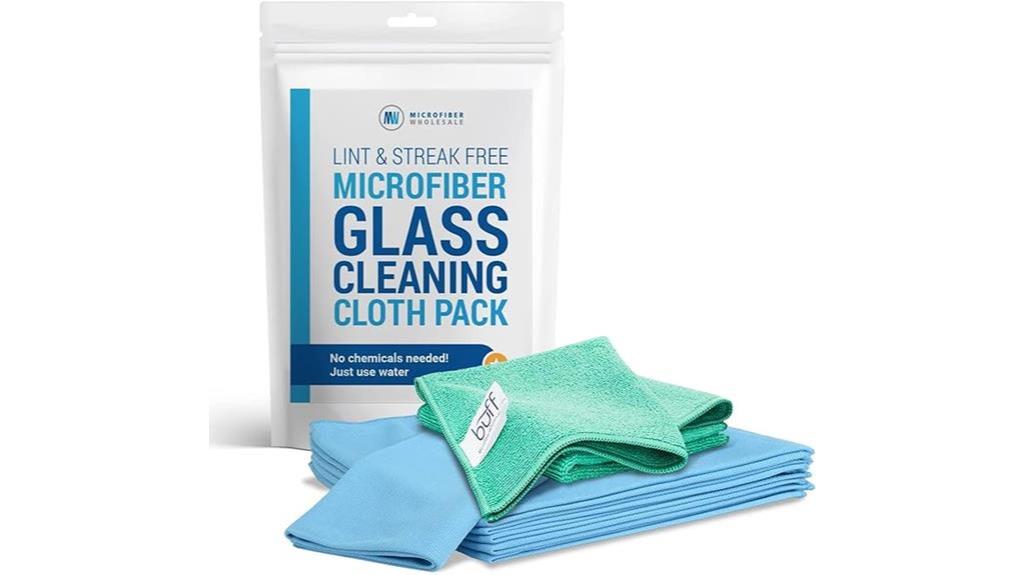 microfiber cloths for cleaning glass