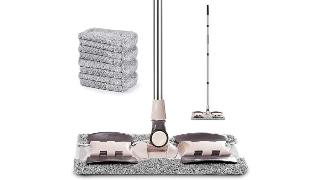 microfiber dust mop with reusable pads
