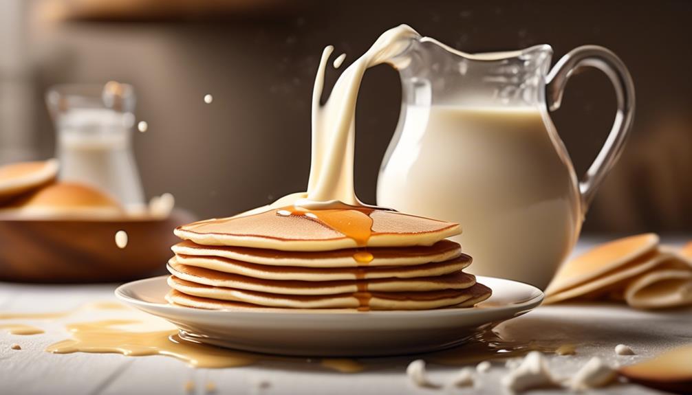 milk enhances pancake batter