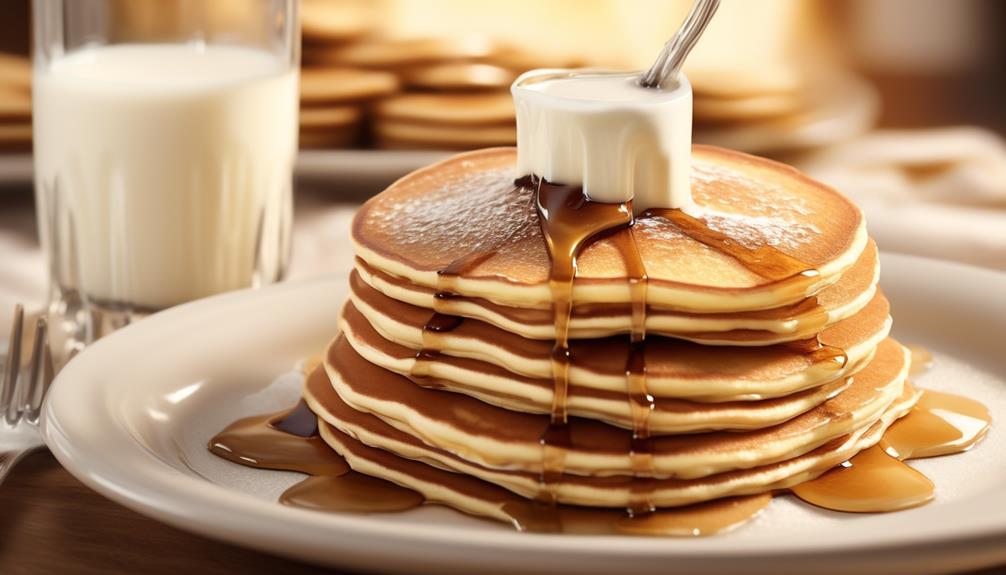 milk s effect on pancake texture