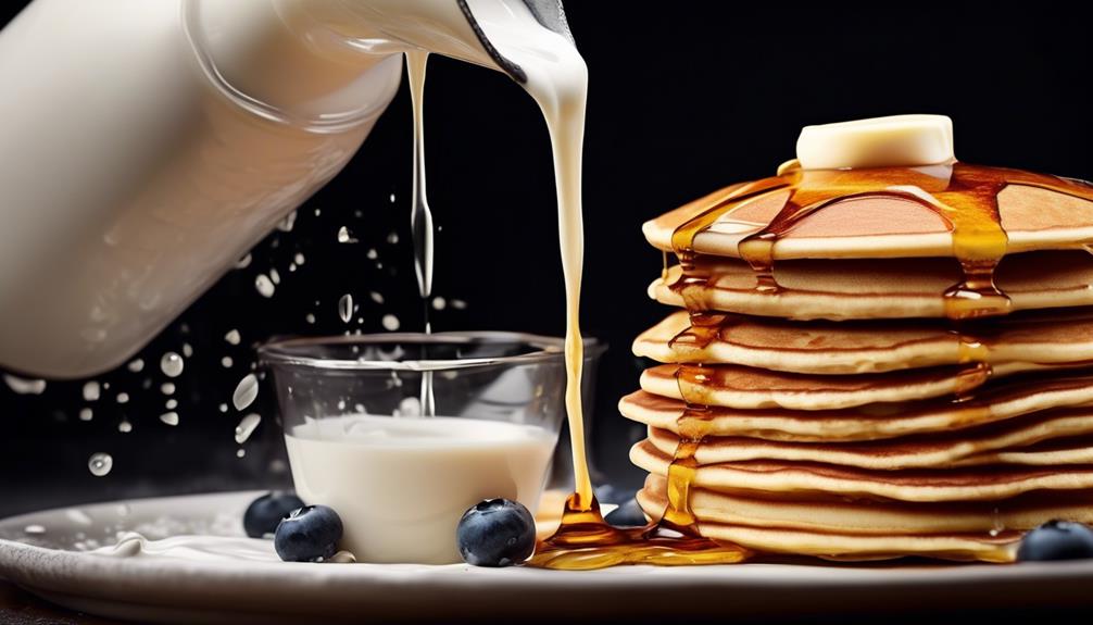 milk vs water in pancakes