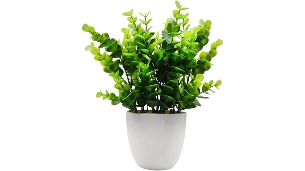 mini artificial eucalyptus plants