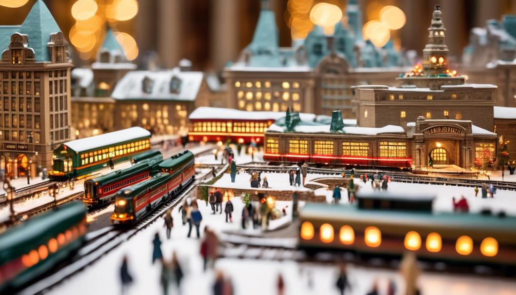 miniature train exhibit in grand central terminal