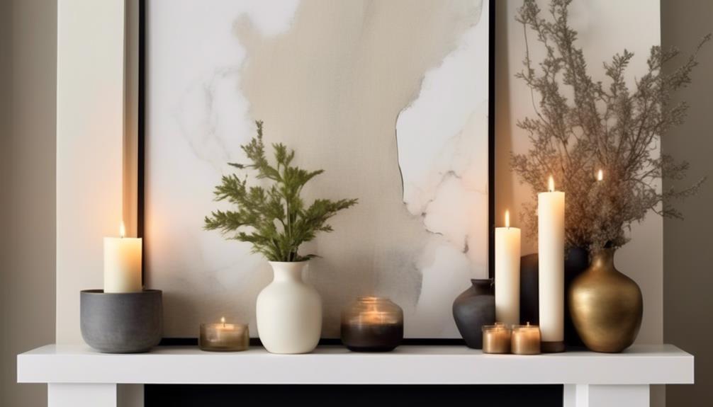 minimalist mantel decorating tips
