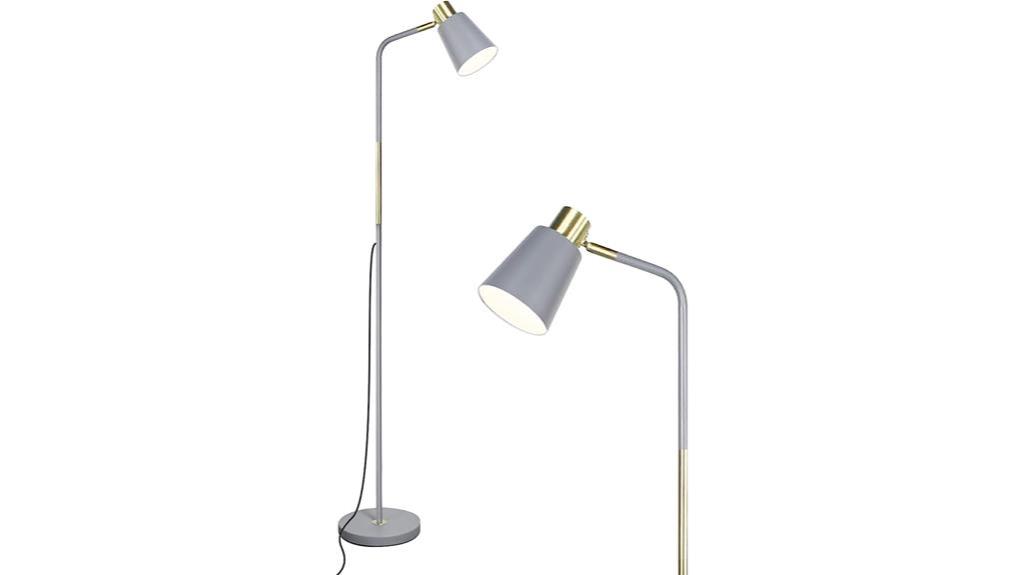 modern grey floor lamp