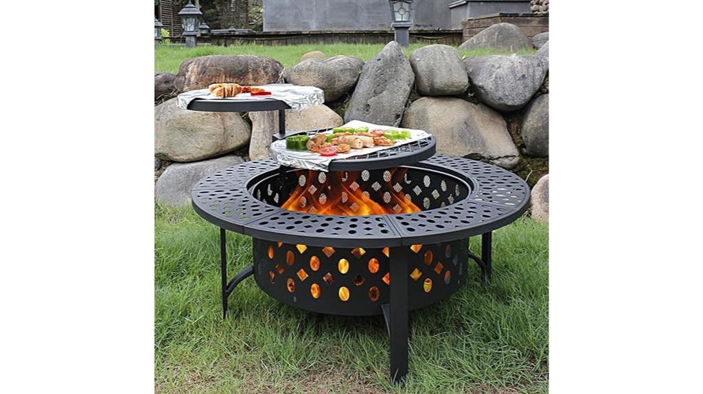 multi functional fire pit set