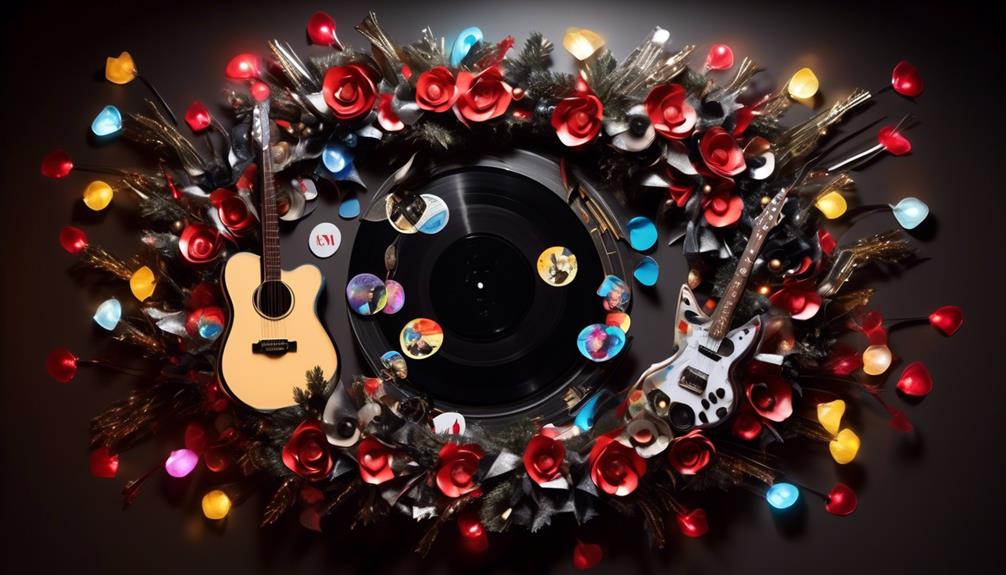 musical wreaths for rockstars