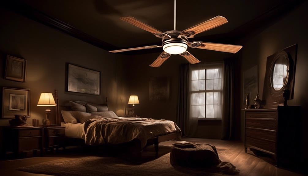 mysterious self activating ceiling fan